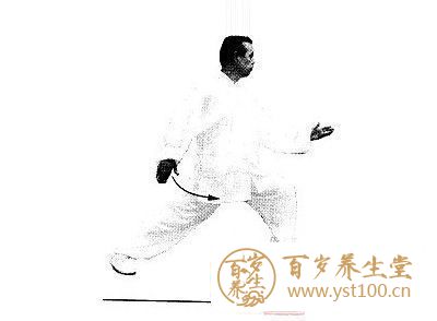 太极拳图解 杨氏85式第五十八式金鸡独立